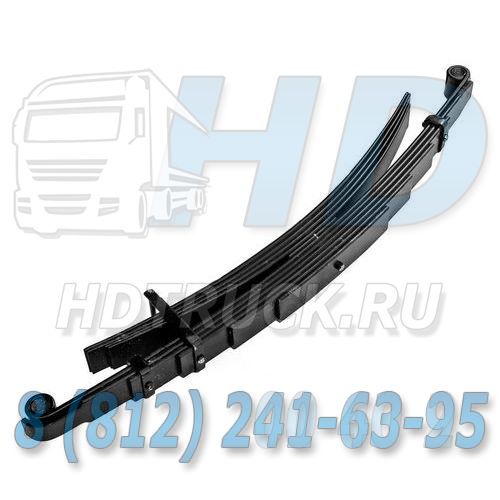 Рессора задняя в сборе с подрессорником усиленная HD65/72/78 (Россия)