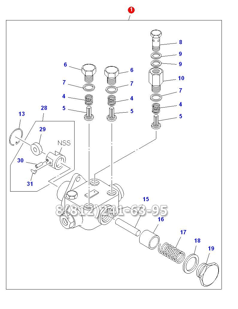 Насос топливоподкачивающий низкого давления ISUZU NQR71 4HG1-T