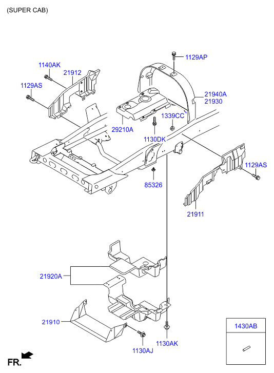 Нижняя крышка Hyundai HD 78