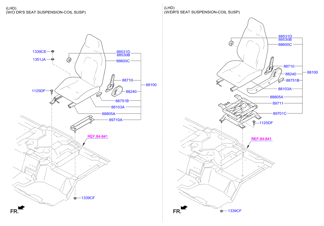 сиденье переднее Hyundai HD 78