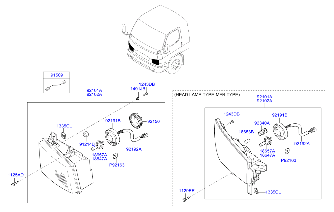 фары Hyundai HD 78