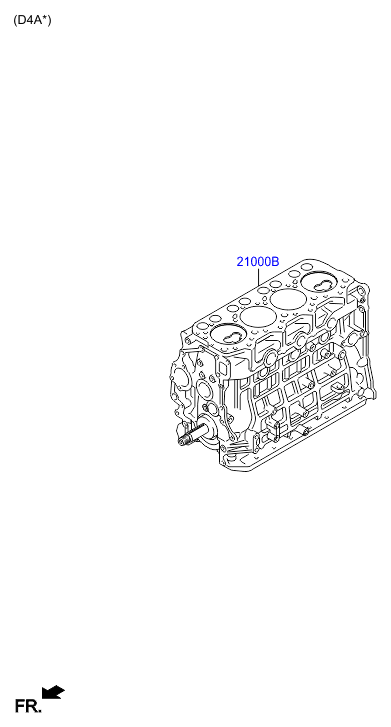 Блок цилиндров в сборе Hyundai HD 78