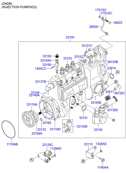 топливный насос Hyundai HD 78