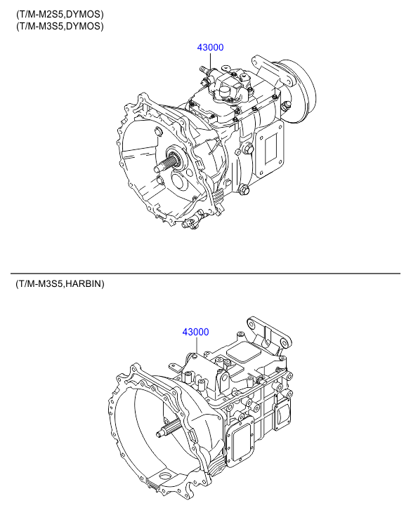 ВЕДУЩИЙ МОСТ ТРАНСМИССИИ (РУЧНАЯ) Hyundai HD 78