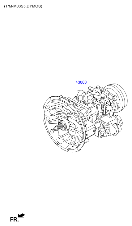 ВЕДУЩИЙ МОСТ ТРАНСМИССИИ (РУЧНАЯ) Hyundai HD 78