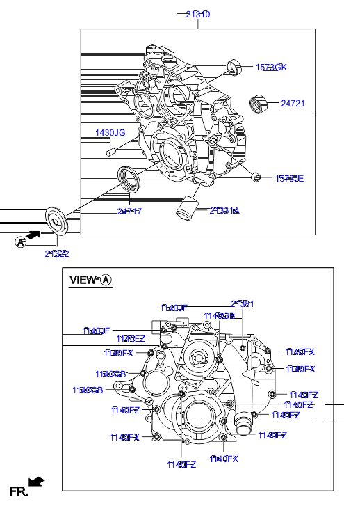 Передний корпус Hyundai HD 78